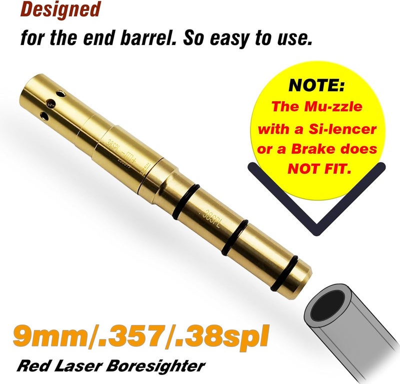 BOOLIT EYE Special Laser Boresighter End Barrel Laser Bore Sight Accurately and Easy to Fit Revolvers Pistols Rifle and Air Guns - Image 2